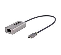 StarTech.com USB-C to Ethernet Adapter USB 3.0 to Gigabit Ethernet Network Adapter - 10/100/1000 Mbps USB-C to RJ45 Ethernet Adapter (GbE) 12in Attached Cable Driverless Install