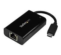 StarTech.com USB C to Gigabit Ethernet Adapter/Converter w/PD 2.0 - 1Gbps USB 3.1 Type C to RJ45/LAN Network w/Power Delivery Pass Through Charging - TB3 Compatible/ MacBook Pro Chromebook (US1GC30PD)