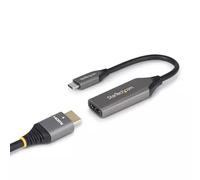 StarTech.com USB-C to HDMI Adapter 8K 60Hz / 4K 120Hz Thunderbolt / USB4 Compatible USB C to HDMI 2.1 Converter HDR10+ 7.9in (20cm) Cable 0.2 m USB Type-C HDMI Type A (Standard) Male Female Straight