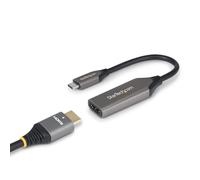 StarTech.com USB-C to HDMI Adapter, 8K 60Hz / 4K 120Hz, Thunderbolt / USB4 Compatible, USB C to HDMI 2.1 Converter, HDR10+, 7.9in (20cm) Cable