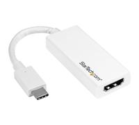 StarTech.com USB-C to HDMI Adapter - Thunderbolt 3 Compatible - White - 4K 60Hz