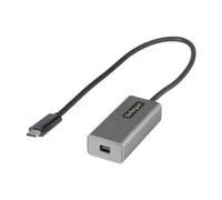 StarTech.com USB C to Mini DisplayPort Adapter - 4K 60Hz USB-C to mDP Adapter Dongle - USB Type-C to Mini DP Monitor - Video Converter - Works w/Thunderbolt 3-12" Long Attached Cable - Upgraded Versio