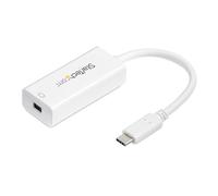 StarTech.com USB-C to Mini DisplayPort Adapter - 4K 60Hz - White - USB 3.1 Type-C to Mini DP Adapter - Upgraded Version is CDP2MDPEC