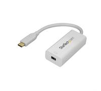 StarTech.com USB-C to Mini DisplayPort Adapter - 4K 60Hz - White - USB 3.1 Type-C to Mini DP Adapter - Upgraded Version is CDP2MDPEC