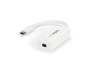 StarTech.com USB-C to Mini DisplayPort Adapter - 4K 60Hz - White - USB 3.1 Type-C to Mini DP Adapter - Upgraded Version is CDP2MDPEC