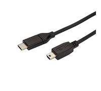 StarTech.com USB C to Mini USB Cable - 6 ft / 2m - M/M - USB 2.0 - Mini USB Cord - USB C to Mini B Cable - USB Type C to Mini USB (USB2CMB2M)