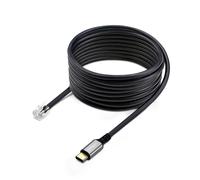 StarTech.com USB-C to RJ9 Adapter for Office Phone Handset or Wired/Wireless Headset, Use Landline Hardware, 6ft (1.8m) Cable