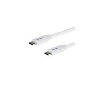 StarTech.com USB-C to USB-C Cable w/ 5A PD - M/M - White - 4 m (13 ft.) - USB 2.0 - USB-IF Certified