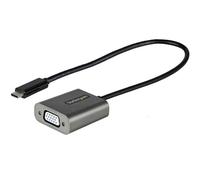 StarTech.com USB C to VGA Adapter - 1080p USB Type-C to VGA Adapter Dongle - USB-C (DP Alt Mode) to VGA Monitor/Display Video Converter - Thunderbolt 3 Compatible - 12" Long Attached Cable - Upgraded Version of CDP2VGA