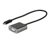 StarTech.com USB C to VGA Adapter - 1080p USB Type-C to VGA Adapter Dongle - USB-C (DP Alt Mode) to VGA Monitor/Display Video Converter - Thunderbolt 3 Compatible - 12" Long Attached Cable - Upgraded Version of CDP2VGA