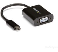 StarTech.com USB-C to VGA Adapter - Black - 1080p - Video Converter For Your MacBook Pro - USB C to VGA Display Dongle - Upgraded Version is CDP2VGAEC