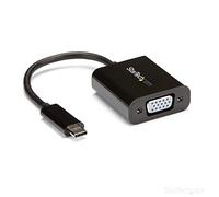 StarTech.com USB-C to VGA Adapter - Black - 1080p - Video Converter For Your MacBook Pro - USB C to VGA Display Dongle - Upgraded Version is CDP2VGAEC