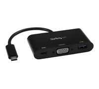 StarTech.com USB-C to VGA Adapter - Black - 1080p - Video Converter For Your MacBook Pro - USB C to VGA Display Dongle - Upgraded Version is CDP2VGAEC