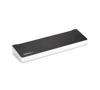 StarTech.com USB C Dock - Dual Monitor HDMI & DisplayPort 4K 30Hz - USB Type-C Laptop Docking Station 60W Power Delivery, SD, 4-port USB-A 3.0 Hub, GbE, Audio - Thunderbolt 3 Compatible (DK30CHDDPPD)