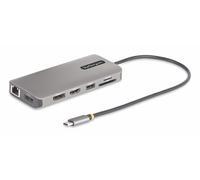StarTech.com USB-C Triple-Monitor Multiport Adapter Dual 4K 60Hz + 4K 30Hz HDMI & DisplayPort 4-Port USB Hub 100W PD Pass-Through GbE SD/MicroSD Card Readers