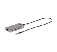 StarTech.com USB-C Triple Monitor Multiport Adapter, Dual 4K 60Hz + 4K 30Hz HDMI & DisplayPort, 3-Port USB 10Gbps Hub, 100W PD Pass-Through, GbE, Travel Dock, Windows & ChromeOS