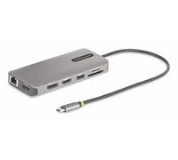 StarTech.com USB-C Triple-Monitor Multiport Adapter Dual 4K 60Hz + 4K 30Hz HDMI & DisplayPort 4-Port USB Hub 100W PD Pass-Through GbE SD/MicroSD Card Readers