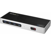 StarTech.com USB-C & USB-A Dock - Dual Monitor 4K 60Hz Dock DisplayPort + HDMI - Hybrid USB 3.0 Docking Station for USB-C or USB-A Laptops - 6x USB Type-A, GbE - USB 3.1 Gen 1 - Mac/Windows