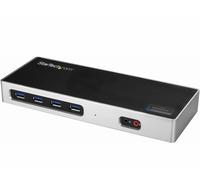 StarTech.com USB-C & USB-A Dock - Dual Monitor 4K 60Hz Dock DisplayPort + HDMI - Hybrid USB 3.0 Docking Station for USB-C or USB-A Laptops - 6x USB Type-A, GbE - USB 3.1 Gen 1 - Mac/Windows