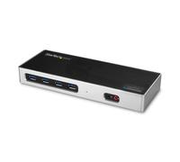 StarTech.com USB-C & USB-A Dock - Dual Monitor 4K 60Hz Dock DisplayPort + HDMI - Hybrid USB 3.0 Docking Station for USB-C or USB-A Laptops - 6x USB Type-A, GbE - USB 3.1 Gen 1 - Mac/Windows
