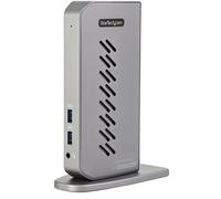 StarTech.com USB-C USB-A Dock - Hybrid Universal USB 3.0 Docking Station for USB-C or USB-A Laptop - Dual Monitor 4K 60Hz HDMI/DisplayPort - 6x USB-A, GbE - USB 3.1 Gen 1 - Windows/Mac