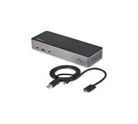 StarTech.com Usb-c & Usb-a Dock Triple Monitor Docking Station in Black StarTech.com Black