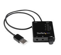 StarTech.com USB Stereo Audio Adapter External Sound Card with SPDIF Digital Audio and Stereo Mic