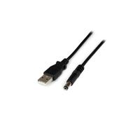 StarTech USB-A to 5.5mm DC Power Cable - Type N Barrel - 1m