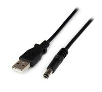 StarTech.com USB to 5.5mm Power Cable - Type N Barrel - 1m