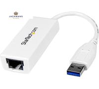 StarTech.com USB 3.0 to Gigabit Ethernet NIC Network Adapter - White