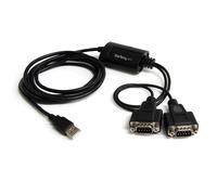 StarTech.com 2 Port FTDI USB to Serial RS232 Adapter Cable with COM Retention