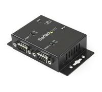 StarTech.com USB to Serial Adapter - 2 Port - Wall Mount - Din Rail Clips - Indu