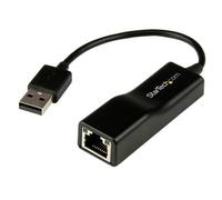 StarTech USB 2.0 to 10/100 Mbps Ethernet Network Adapter Dongle + Built-in Cable