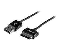 StarTech.com USB2ASDC3M 3 m Dock Connector to USB Cable for ASUS Transformer Pad and Eee Pad Transformer (TF101, etc)/Slider, Data/Charge Cable, Black