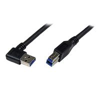 StarTech USB 3.0 Cable USB3SAB1MRA – SuperSpeed Right-Angle A to B (1m, Black, M/M)