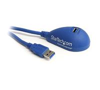StarTech.com USB3SEXT5DSK 5 ft Desktop SuperSpeed USB 3.0 Extension Cable, A to A M/F, USB Extension Cable, USB Type A (M) to USB Type A (F), 5 ft, Black