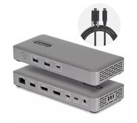StarTech USB4 Docking Station, Driverless Dual 4K for macOS and Windows, Universal USB-C Dock with 100W Laptop Charging and 2.5GbE (208UE-USB4-DOCK)