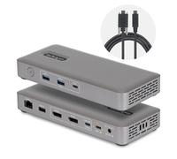 StarTech USB4 Docking Station, Driverless Dual 4K for macOS and Windows, Universal USB-C Dock with 100W Laptop Charging and 2.5GbE (208UE-USB4-DOCK)