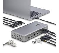 StarTech.com USB4 Docking Station, USB-C 40Gbps, Dual Video HDMI, Up to 2x 4K 60Hz 4:4:4 (RGB) or 2x 4K 120Hz 4:2:2, Multi-Monitor Dock, 6x USB, 2.5GbE, 100W PD