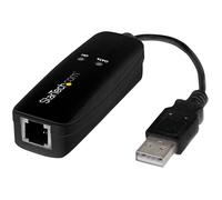 StarTech.com USB 2.0 Fax Modem - 56K External Hardware Dial Up V.92 Modem/ Dongle/Adapter - Computer/Laptop Fax Modem - USB to Telephone Jack - USB Data Modem - Network Fax/CMR/POS