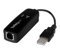 StarTech.com USB 2.0 Fax Modem - 56K External Hardware Dial Up V.92 Modem/ Dongle/Adapter - Computer/Laptop Fax Modem - USB to Telephone Jack - USB Data Modem - Network Fax/CMR/POS