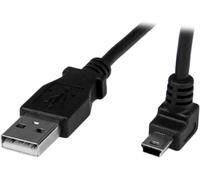 StarTech.com USBAMB1MU 1 m Mini USB Cable Cord, A to Up Angle Mini B, Up Angled