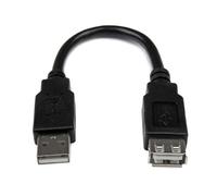 StarTech USB 2.0 Extension Cable USBEXTAA6IN – A to A (Male to Female) – 6 in