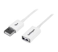 StarTech.com USBEXTPAA1MW 1m White USB 2.0 Extension Cable A to A ...