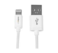 StarTech.com 1 m (3 ft.) USB to Lightning Cable - iPhone / iPad / iPod Charger Cable - High Speed Charging Lightning to USB Cable - Apple MFi Certified - White
