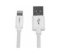 StarTech.com 2m (6ft) Long White Apple 8-pin Lightning Connector to USB Cable for iPhone iPod iPad