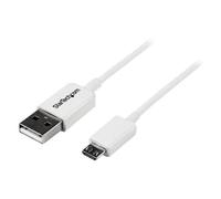 StarTech.com USBPAUB2MW 2m White Micro USB Cable - A to Micro B