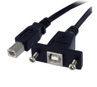 StarTech.com 1 ft Panel Mount USB Cable B to B - F/M