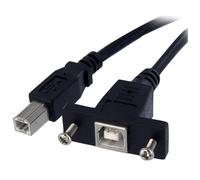 StarTech.com USBPNLBFBM3 3 ft Panel Mount USB Cable B to B - F/M