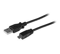 StarTech.com UUSBHAUB1 1 ft (0.3 m) USB to Micro USB Cable, USB 2.0 A to Micro B, Black, Micro USB Cable